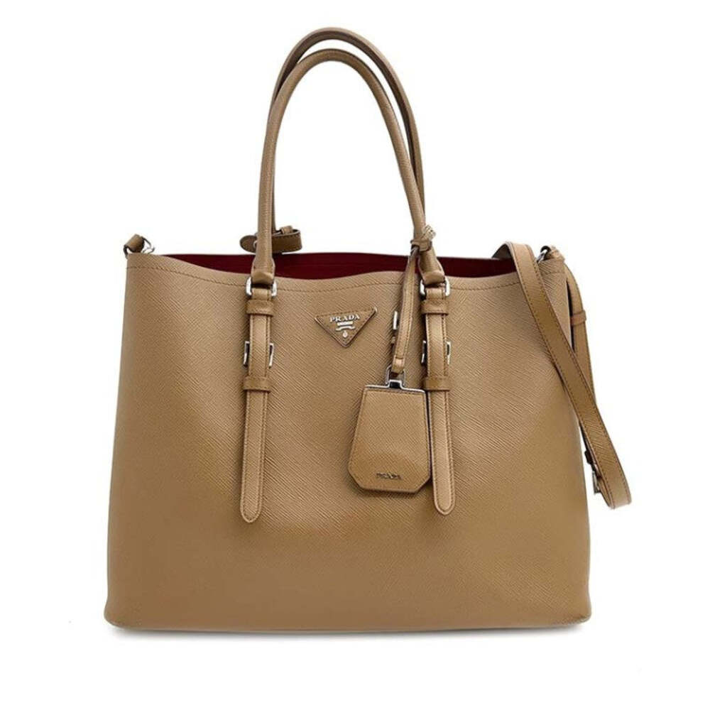 Prada Double Tote And Shoulder Bag #352605F64B